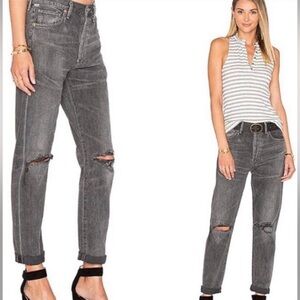 Citizens of Humanity Liya Grey Distressed Jeans